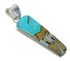 Authentic Sterling Silver Native American Village Design Multicolor Pendant MX64248